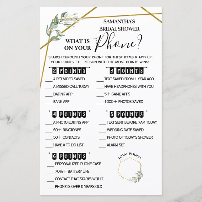 Qu'est-ce qu'il y a sur votre téléphone jeu de dou (Devant)