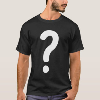 Question Mark T-Shirt Couple Devinant Qui Costume