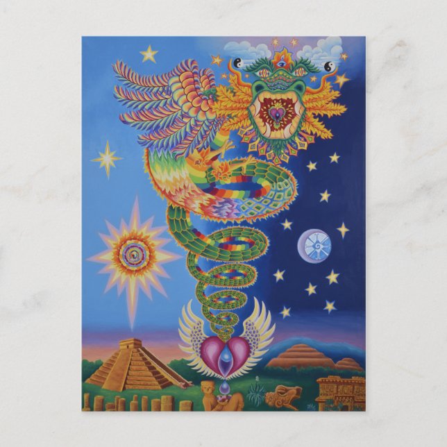 Quetzalcoatl Retourne carte postale (Devant)