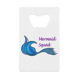 Queue de sirène bleue de Mermaid Squad sur un déca