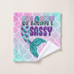 Queue de sirène rose violet vert Splashy Sassy Fém