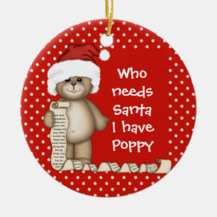 Qui a besoin de Père Noël… Ornement de Noël de