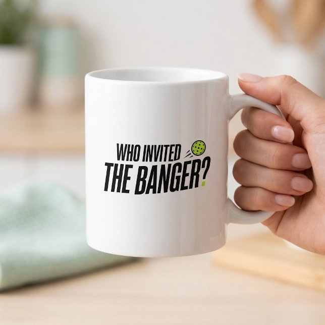 Qui a Invité le Banger? Mug de Pickleball (Créateur téléchargé)