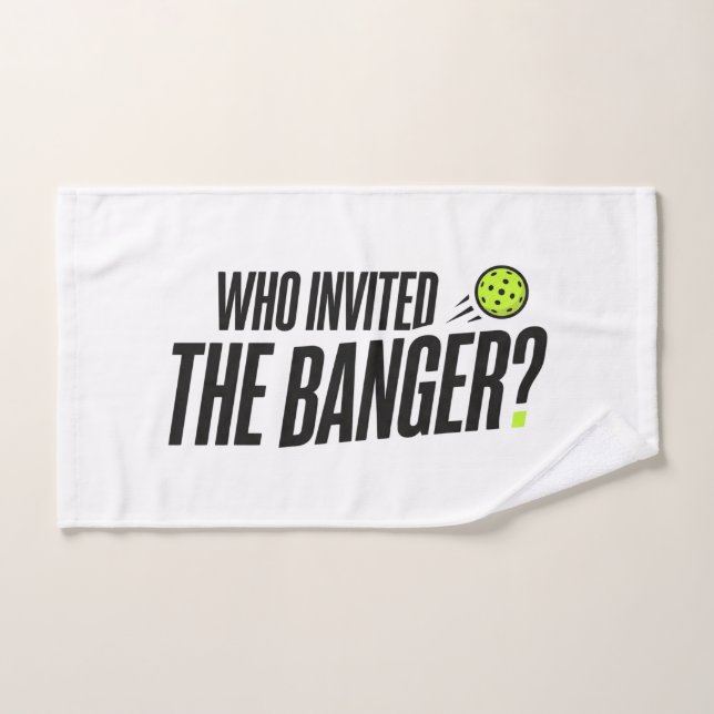 Qui a invité le Banger ? Serviette de main de pick (Serviette à main)