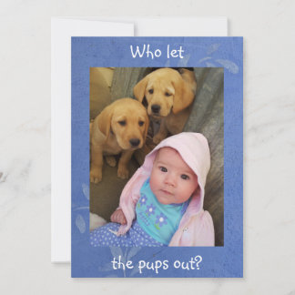 Qui A Laissé Sortir Les Pups - Invitation