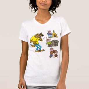 Qui a peur du Grand Loup Méchant ? T-Shirt pour Fe