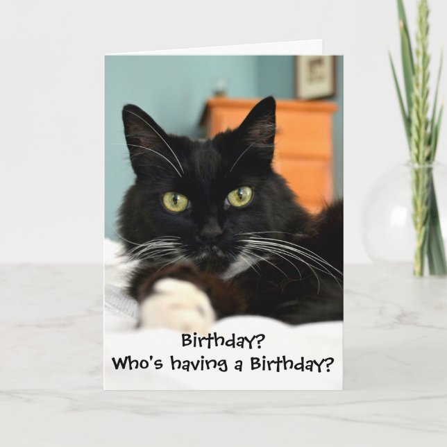 Qui a un anniversaire ? Carte de vœux (Devant)