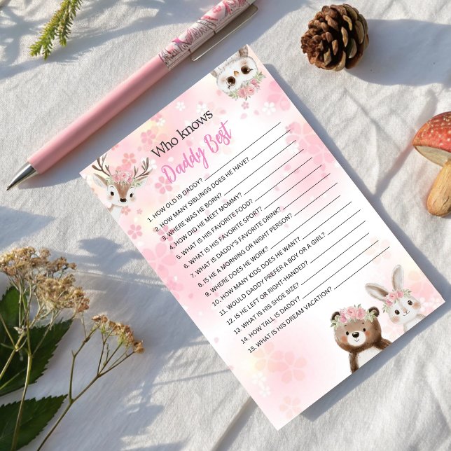 Qui connaît Daddy meilleur jeu - Forest Edition (Créateur téléchargé)