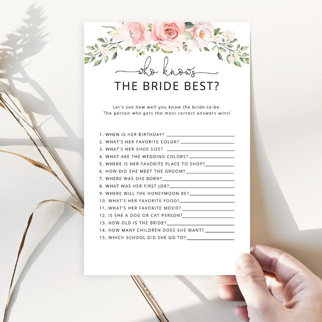 Qui connaît le meilleur jeu de la mariée (Créateur téléchargé)