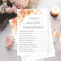 Qui connaît le mieux la mariée Jeu de fête de mari