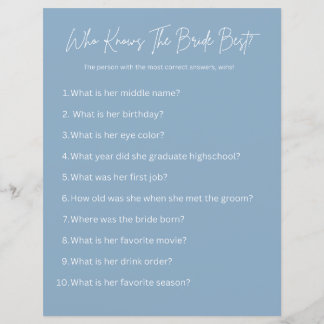 Qui Connaît Le Mieux L'Épouse ? Partie