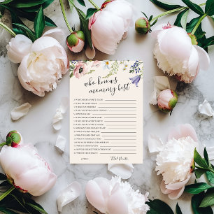 Qui connaît le mieux maman ? Carte de jeu pour Bab