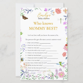 Qui connaît le mieux maman ? Jeu de baby shower