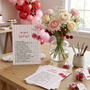 Qui connaît le mieux Papa Nœud Rose Cerise Rouge R