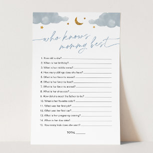 Qui connaît maman le meilleur Baby shower Twinkle