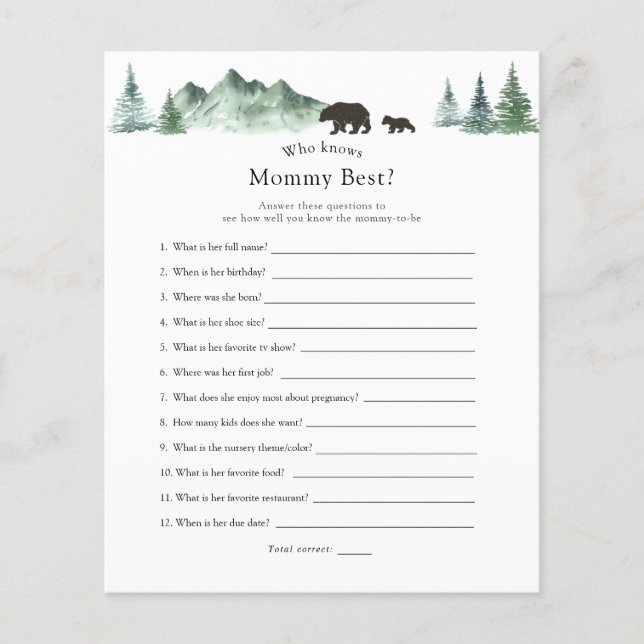 Qui connaît maman le mieux (Devant)