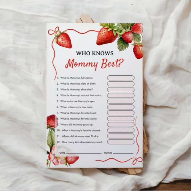 Qui connaît maman le mieux | Jeu baby shower (Créateur téléchargé)