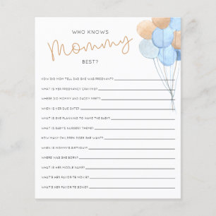 Qui connaît maman meilleur Baby shower jeu