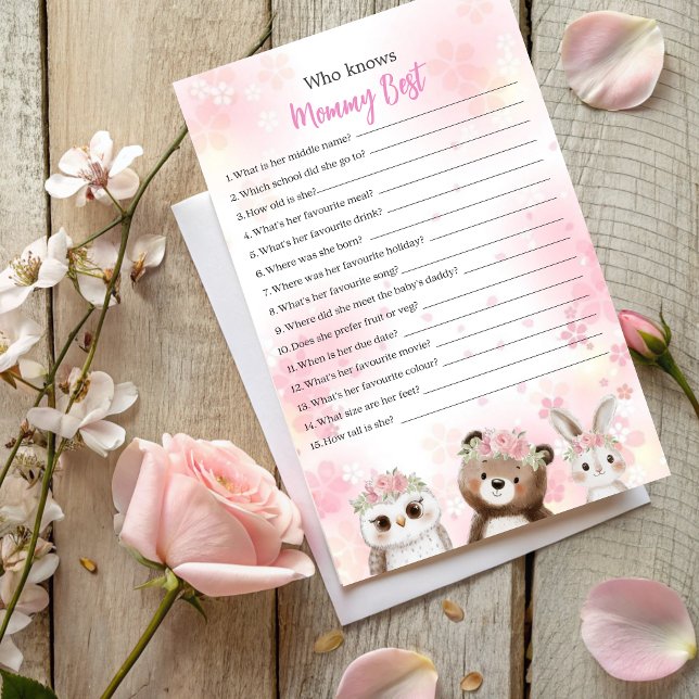 Qui connaît maman meilleur jeu - Woodland Theme (Créateur téléchargé)