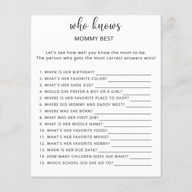 Qui connaît maman mieux (Devant)