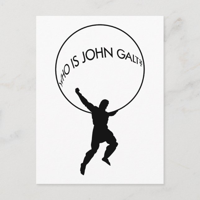 Qui Est John Galt ? carte postale (Devant)