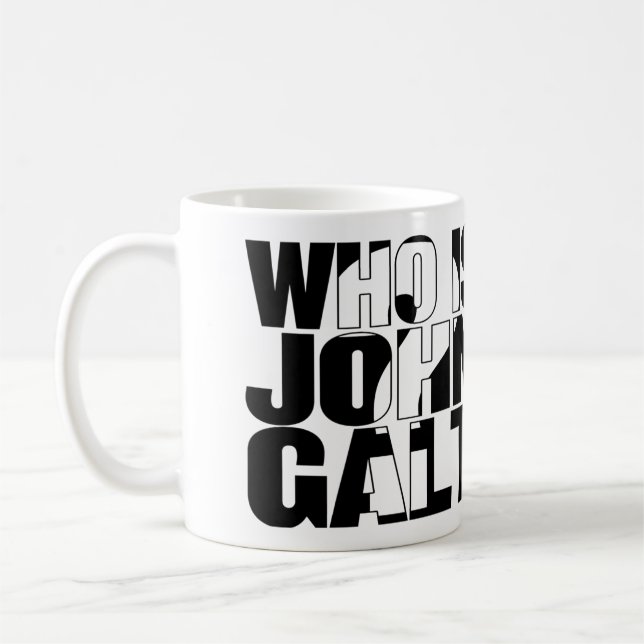 Qui est John Galt ? tasse 15oz (Gauche)