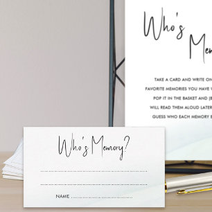 Qui est la Fête des mariées de mémoire jeu carte d