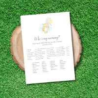 Qui est ma maman Baby Sprinkle Game Card