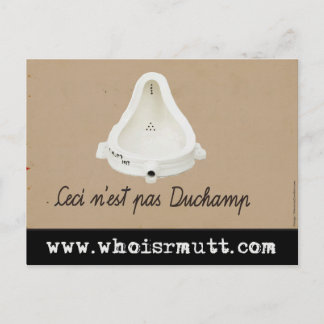 Qui est R. Mutt ? Carte postale (par mauriciocorde