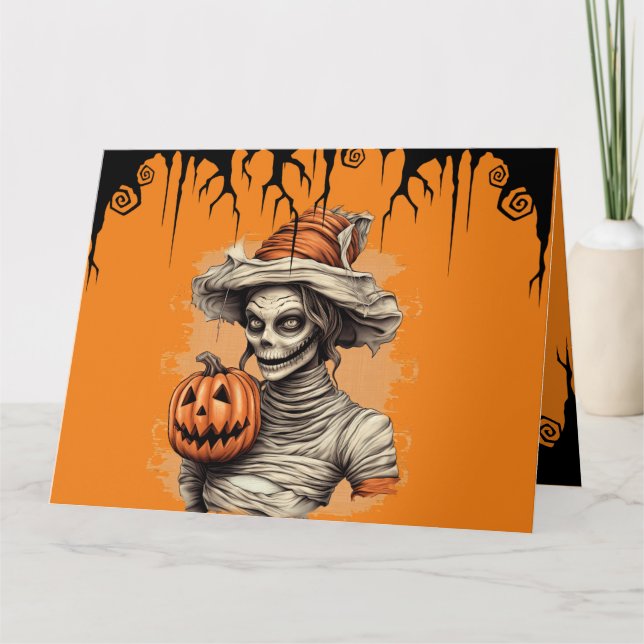 "Qui est ta maman ?" Invitation de la fête d'Hallo (Devant)