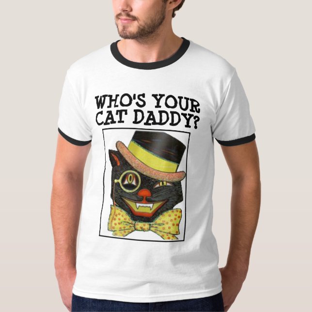 QUI EST TON CHAT, PASSÉ ? T-shirts CAT DAD (Devant)