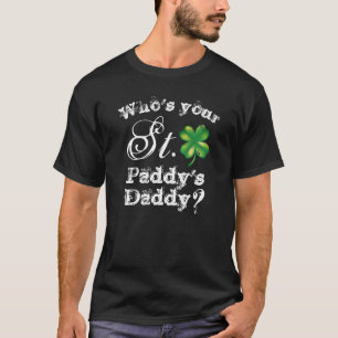Qui est ton père de St. Paddy, noir, T-shirt