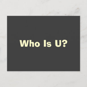 Qui êtes-vous Carte postale