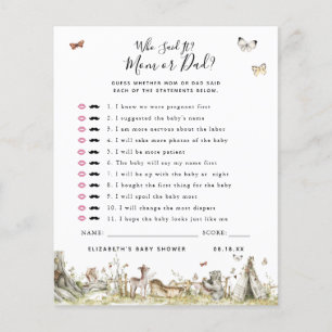 Qui L'A Dit Jeu Baby shower