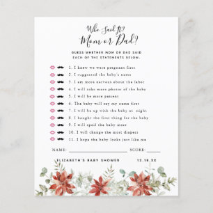 Qui L'A Dit Jeu Baby shower