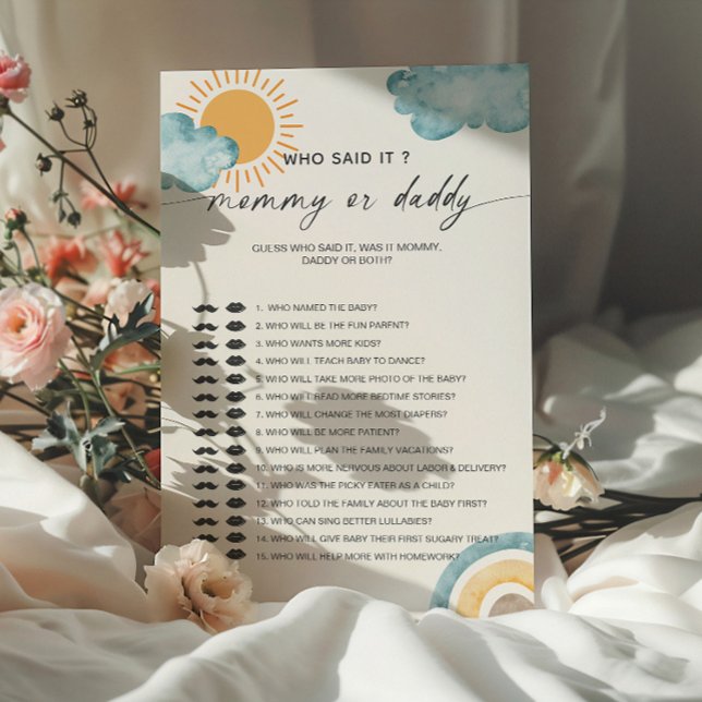 Qui L'A Dit Maman | Daddy Baby shower Game (Créateur téléchargé)