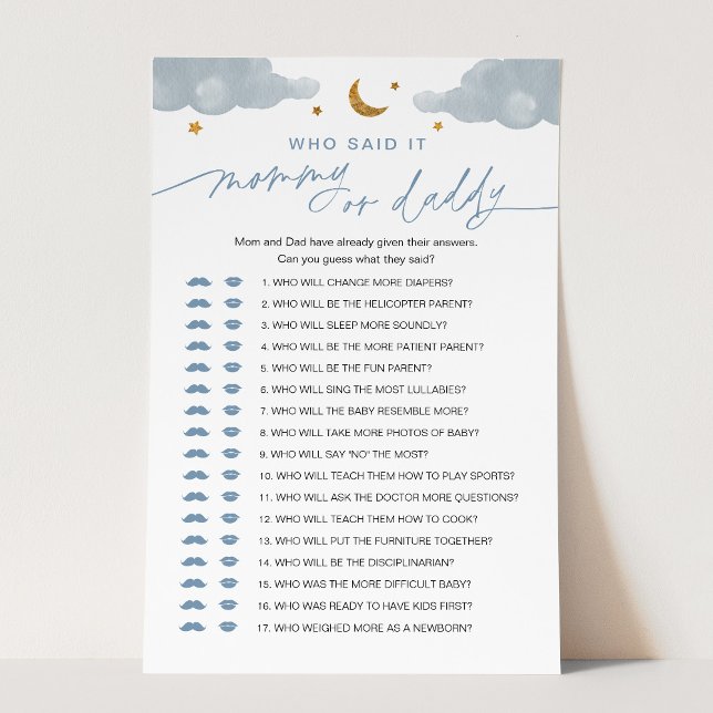 Qui l'a dit maman ou papa bébé jeu Twinkle Star (Créateur téléchargé)