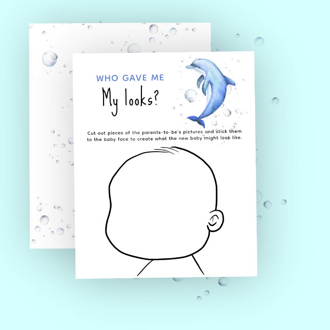 Qui m'a donné mes regards ? jeu de baby shower de  (Créateur téléchargé)