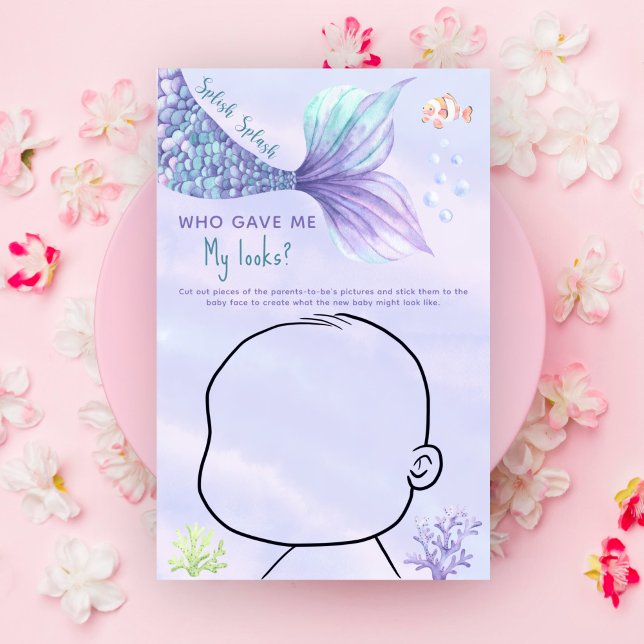 Qui m'a donné mes regards ? Jeu de baby shower océ (Créateur téléchargé)