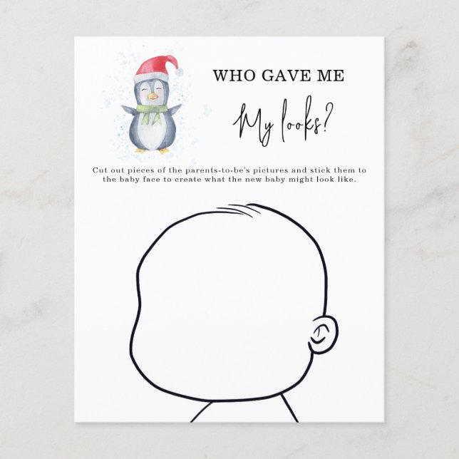 Qui m'a donné mes regards ? - Pingouin mignon (Devant)