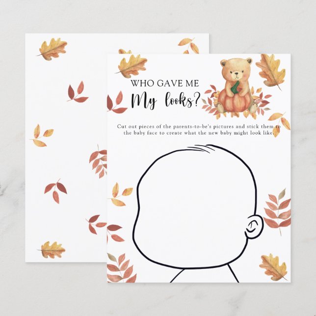 Qui m'a donné mon jeu de baby shower (Devant / Derrière)