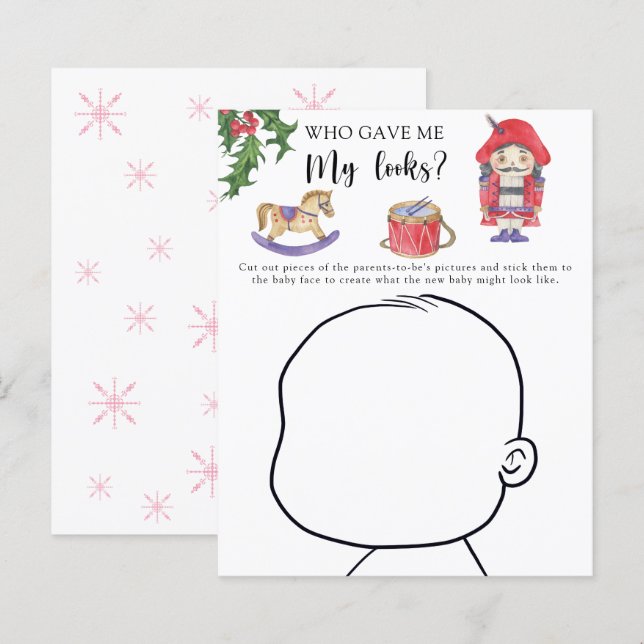 Qui m'a donné mon jeu de baby shower (Devant / Derrière)