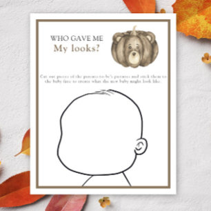 Qui m'a donné mon look baby shower jeu