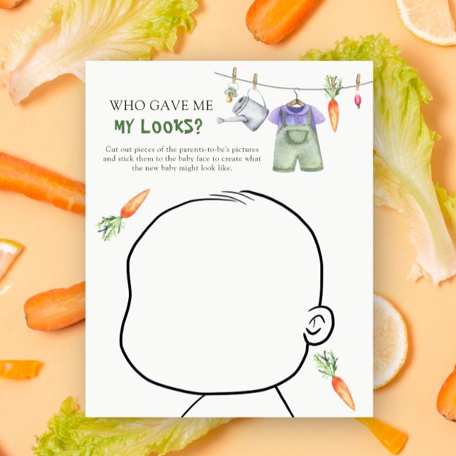 Qui m'a donné mon look baby shower VEGGIE jeu (Créateur téléchargé)