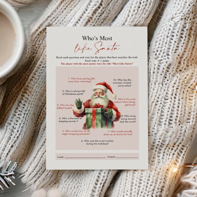 Qui ressemble le plus à Père Noël game (Créateur téléchargé)