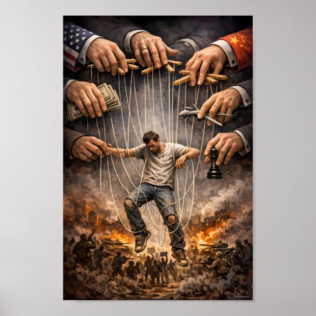 Qui tire les ficelles Affiches allégoriques de gue (Devant)