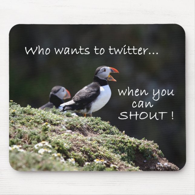 Qui veut gazouiller le tapis de souris (Devant)