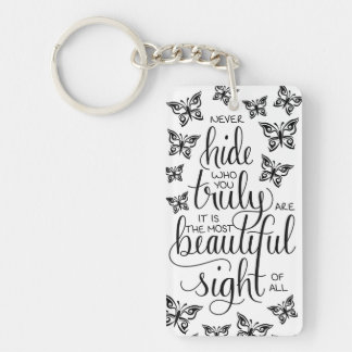 Qui vous êtes beaux, porte-clés de papillons