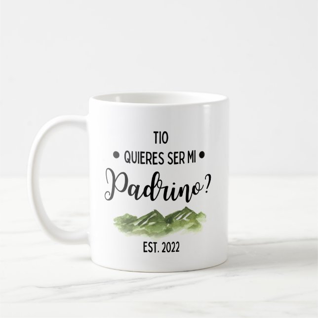 Quieres Ser Mi Padrino 2022 Mug (Gauche)