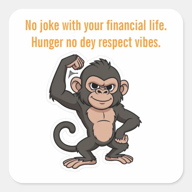 Quiet Progress Monkey  Sticker (Devant)